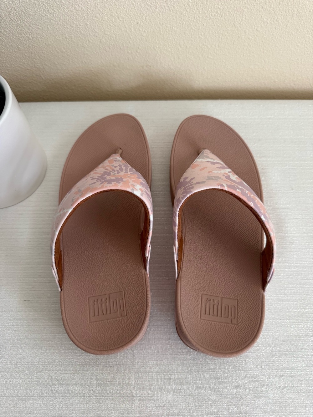 FitFlop Pink Camo Platform Flip Flop Sandals - Picture 7 of 11